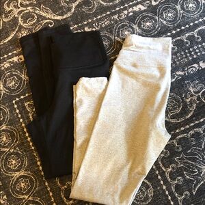 Old Navy Kids Black and Light Gray Leggings
